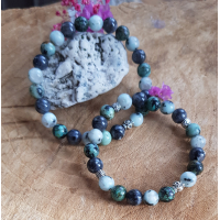 Liefdesarmband Labradoriet Jaspis Turkoois